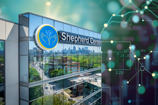 A modern glass building with the 